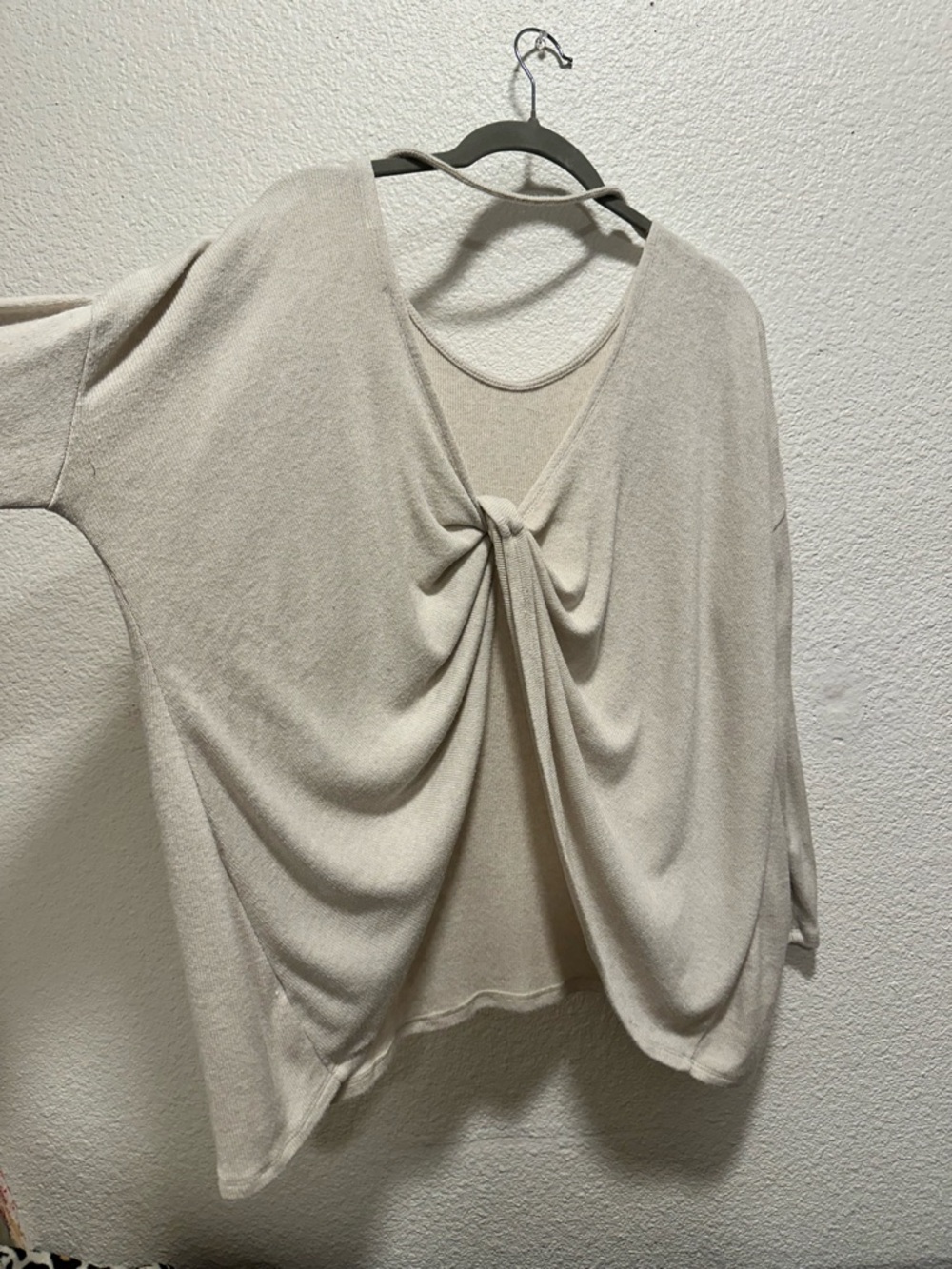 Lush Neutral Knit Top - Oatmeal Beige